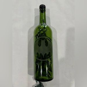 Batman Wine Bottle Lamp Red Lights Inside VERY GOOD